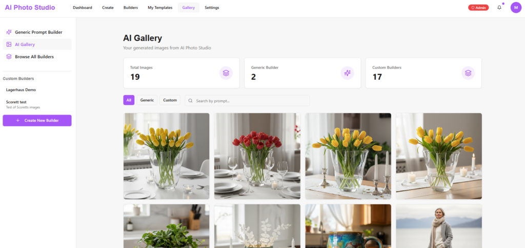 AI Photo Studio genererar verklighetstrogna bilder. 